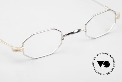 Lunor II 01 Achteckig Limited Bicolor, platin-plattierte Fassung & rosé-gold Bügelansätze, Passend für Herren und Damen