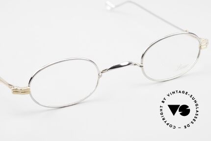 Lunor II 08 Ovale Brille Limited Bicolor, altes, ungetragenes LUNOR Einzelstück (RARITÄT!), Passend für Herren und Damen