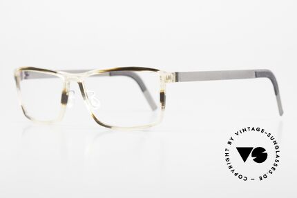 Lindberg 1245 Acetanium Herrenbrille Kristall Braun, interessantes Muster der Fassung in kristall & braun, Passend für Herren