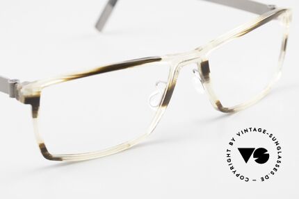 Lindberg 1245 Acetanium Herrenbrille Kristall Braun, ungetragenes Designerstück mit original Lindberg Etui, Passend für Herren