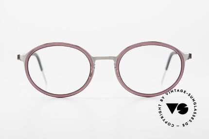 Lindberg 9740 Strip Titanium Ovale Damenbrille Himbeere, Modell 9740, T407, Größe 48/20, Bügel 135, Color P10, Passend für Damen