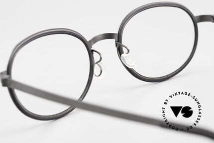 Lindberg 9720 Strip Titanium Brille Damen & Herren Oval, die orig. DEMOgläser können beliebig getauscht werden, Passend für Herren und Damen