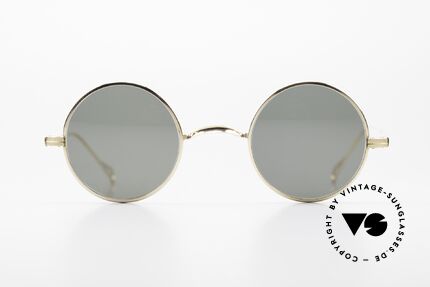 Lennon 14kt Runde Brille Gold Filled, Rahmen aus 20/000 14kt Walzgold Doublé in Gr. 40-22, Passend für Herren und Damen