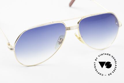 Cartier Vendome LC - S Luxus Sonnenbrille von 1983, neue Sonnengläser in blau-Verlauf (100% UV Schutz), Passend für Herren und Damen