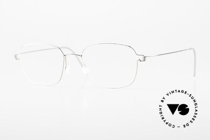 Lindberg Santi Air Titan Rim Herrenbrille Klassisch Silber, LINDBERG Air Titanium Rim Brille in Größe 47-18, 145, Passend für Herren