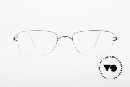 Lindberg Helios Air Titan Rim Herrenbrille In Dunkelblau, vielfach ausgezeichnet hinsichtlich Qualität und Design, Passend für Herren