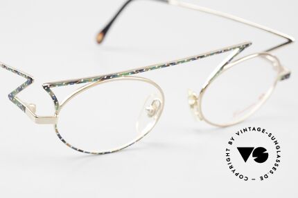Casanova LC30 ZickZack Brille Blitz Design, ungetragen; wie alle unsere kunstvollen vintage Brillen, Passend für Herren und Damen