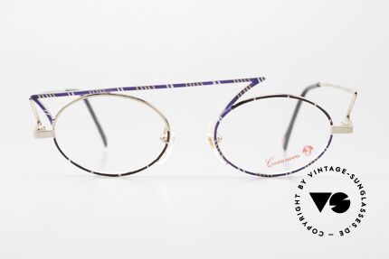 Casanova LC30 Designerbrille Jugendstil, interessante 1990er vintage Brillenfassung aus Italien, Passend für Herren und Damen
