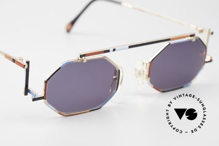 Casanova RVC2 Avantgarde Brille Bauhaus, der "rot-blaue Stuhl" von G.T. Rietveld ist weltberühmt, Passend für Herren und Damen
