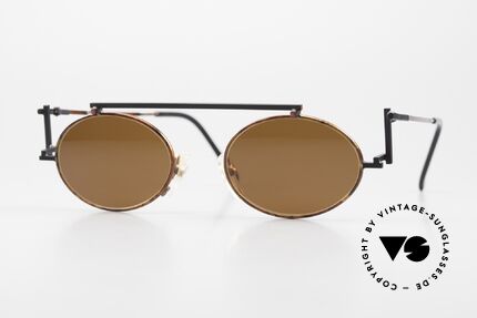 Casanova RVC4 Kunstbrille Bauhaus Style, ovale Casanova RVC4 Sonnenbrille, Gr. 48/20, color 03, Passend für Herren und Damen