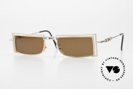 Casanova LC5 Sonnenbrille Jugendstil 90er, Casanova Sonnenbrille, Modell LC-5, Gr. 46/20, col. 03, Passend für Herren und Damen