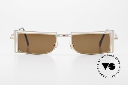 Casanova LC5 Sonnenbrille Jugendstil 90er, interessante 80er/90er vintage Sonnenbrille aus Italien, Passend für Herren und Damen