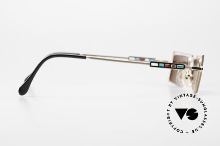 Casanova LC5 Sonnenbrille Jugendstil 90er, ungetragenes Original; braune Gläser (100% UV Schutz), Passend für Herren und Damen