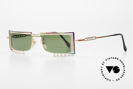 Casanova LC4 Regenbogen Sonnenbrille, LC ="Liberty Collezione", was im Ital. "Jugendstil" ist, Passend für Herren und Damen