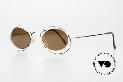 Casanova LC16 Verrückte Sonnenbrille Bunt, tolles Zusammenspiel: Farbe, Form und Funktionalität, Passend für Damen