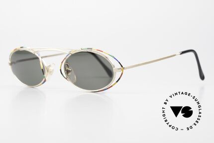 Casanova LC22 Jugendstil Sonnenbrille Bunt, tolles Zusammenspiel: Farbe, Form und Funktionalität, Passend für Damen