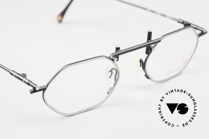 Casanova RVC5 Moderne Kunst Brille 90er, der "rot-blaue Stuhl" von G.T. Rietveld ist weltberühmt, Passend für Herren und Damen