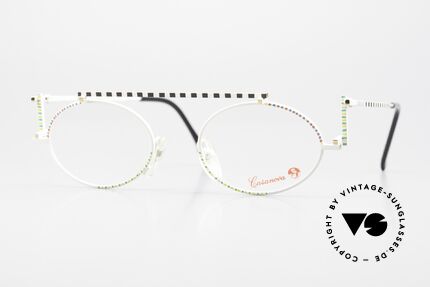 Casanova RVC4 Geometrische Brille Bauhaus, ovale Casanova Brille, Mod. RVC-4, Gr. 48/20, color 02, Passend für Herren und Damen