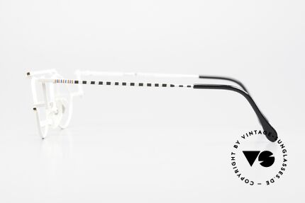 Casanova RVC4 Geometrische Brille Bauhaus, Zerlegung aller Teile in geometrische & farbige Formen, Passend für Herren und Damen