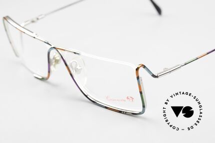 Casanova FC31 Futurismus Kunstbrille 90er, der Versuch, die Zukunft experimentell darzustellen, Passend für Herren und Damen