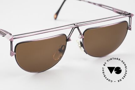 Casanova RVC1 Künstler Sonnenbrille 90er, Zerlegung aller Teile in geometrische & farbige Formen, Passend für Herren und Damen