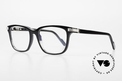 Cartier Premier C Damenbrille Und Herrenbrille, CT0161O, Größe 54/19, col. 008 schwarz / platin, Passend für Herren und Damen