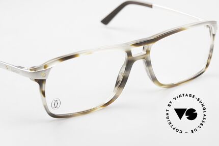 Cartier Eye Classics Herrenbrille Luxus Platinum, Asthetik und Funktionalität auf Spitzen-Niveau, Passend für Herren