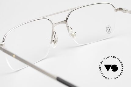 Cartier Semi T-Eye Titanfassung Nylor Halbrand, Größe: large, Passend für Herren