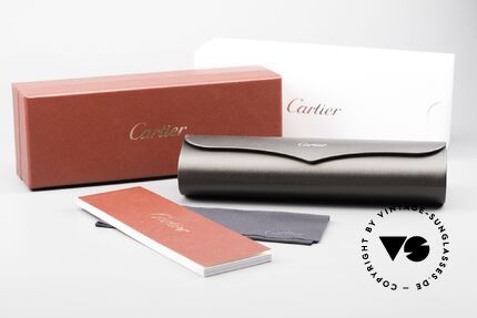 Cartier Semi T-Eye Titanfassung Nylor Halbrand, Größe: large, Passend für Herren