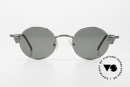 Jean Paul Gaultier 58-4174 Revolver Sonnenbrille 90er, Bügelansätze sind geformt wie eine Pistole / Revolver, Passend für Herren