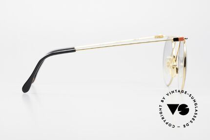 Casanova MTC 7 Kunstbrille 24kt Vergoldet, Gläser sind leicht grau getönt; auch abends tragbar, Passend für Herren und Damen