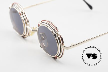 Casanova MTC 1 Runde Brille 24kt Vergoldet, MTC steht für "Metalmeccanici" = "Metallarbeiter", Passend für Herren und Damen