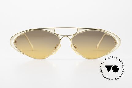 Casanova LC8 Sonnenbrille Jugendstil 90er, interessante 80er/90er vintage Sonnenbrille aus Italien, Passend für Damen