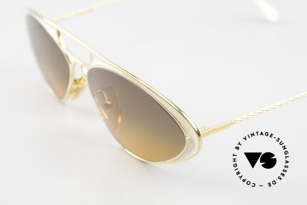 Casanova LC8 Sonnenbrille Jugendstil 90er, Rahmendesign & -farbe entsprechend der "Belle Epoque", Passend für Damen