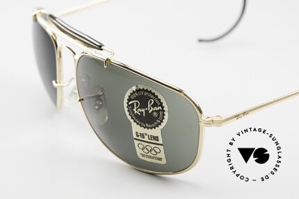 Ray Ban Sport Metal 1992 Rare Olympic Series B&L USA, KEINE Retrobrille; ein altes B&L-Original, made in USA, Passend für Herren