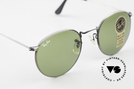 Ray Ban Round Metal 49 Runde Vintage Sonnenbrille, KEINE RETROBRILLE, sondern ein 80er ORIGINAL, Passend für Herren und Damen