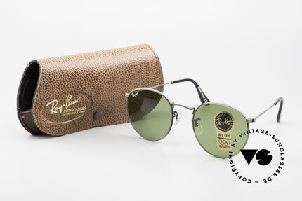 Ray Ban Round Metal 49 Runde Vintage Sonnenbrille, Größe: small, Passend für Herren und Damen