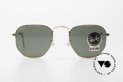 Ray Ban Classic Style III Bausch & Lomb Sonnenglas, basierend auf Bausch&Lomb Modellen der 20er Jahre, Passend für Herren und Damen