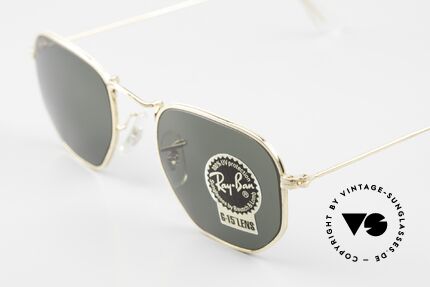 Ray Ban Classic Style III Bausch & Lomb Sonnenglas, legendäre G15 B&L Mineralgläser  (100% UV Schutz), Passend für Herren und Damen