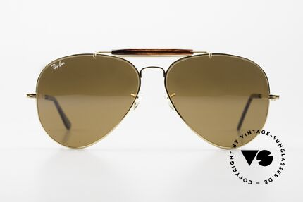 Ray Ban Outdoorsman II Tortuga Deep Groove Frame, kostbare 'DEEP GROOVE' Sonder-Edition; in Gr. 62/14, Passend für Herren