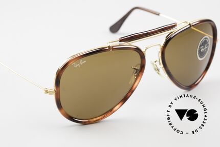 Ray Ban Traditionals Outdoorsman Limited B&L USA Sonnenbrille, W0743, STYLE-G Havanna/Gold Outdoorsman B15, Passend für Herren Ray Ban Traditionals Outdoorsman Limited B&L USA Sonnenbrille, W0743, STYLE-G Havanna/Gold Outdoorsman B15, Passend für Herren