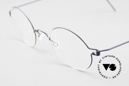 Lindberg Corona Air Titan Rim Runde Titanium Brille Unisex, extrem stabile Fassung, flexibel & elastisch, und nur 3g, Passend für Herren und Damen