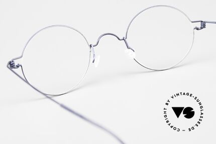 Lindberg Corona Air Titan Rim Runde Titanium Brille Unisex, eleganter Rahmen ohne Schrauben, Nieten oder Lötungen, Passend für Herren und Damen