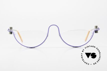 ProDesign No1 Brille Jagd Auf Roter Oktober, vintage Aluminium Fassung im Gail Spence Design, Passend für Herren und Damen