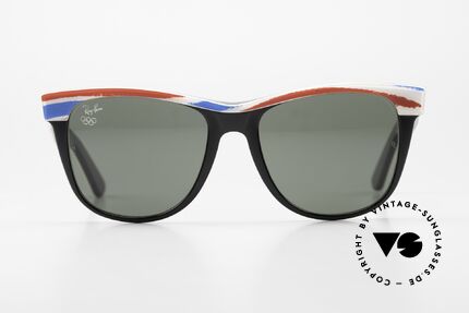 Ray Ban Wayfarer II Olympia Brille 1992 Albertville, sehr seltene Sport Olympia Edition 'Albertville 1992', Passend für Herren und Damen