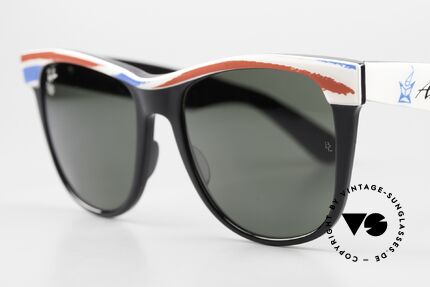 Ray Ban Wayfarer II Olympia Brille 1992 Albertville, ungetragene Rarität und ein begehrtes Sammlerstück, Passend für Herren und Damen