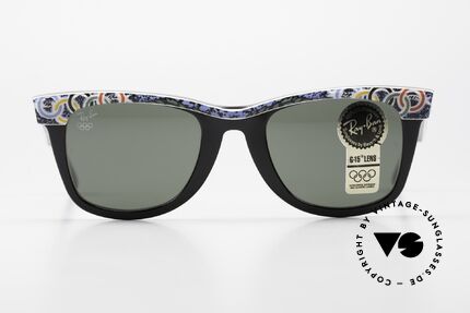 Ray Ban Wayfarer I Olympia Brille 1932 Los Angeles, seltene Olympia Sport Edition 'Los Angeles 1932', Passend für Herren und Damen
