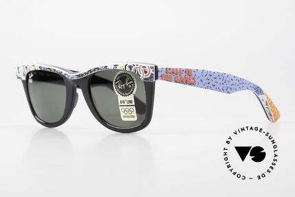 Ray Ban Wayfarer I Olympia Brille 1932 Los Angeles, Bausch & Lomb Qualitätsgläser (100% UV-Schutz), Passend für Herren und Damen