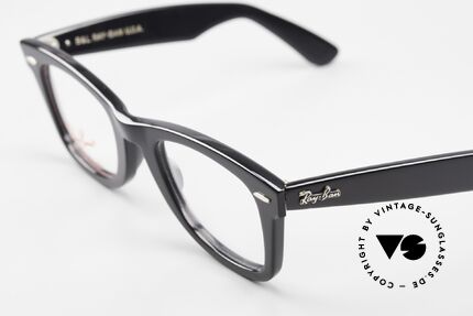 Ray Ban Wayfarer I Blues Brothers Brille USA, noch mit originalen DEMOgläsern in Größe 50/24, Passend für Herren und Damen