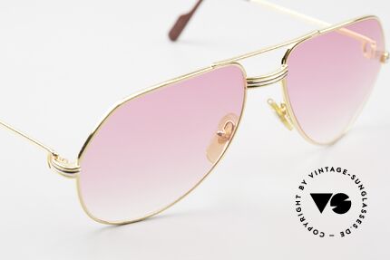 Cartier Vendome LC - M Die Rosarote 80er Luxusbrille, 2nd hand in einem neuwertigen Zustand + CARTIER Box, Passend für Herren und Damen